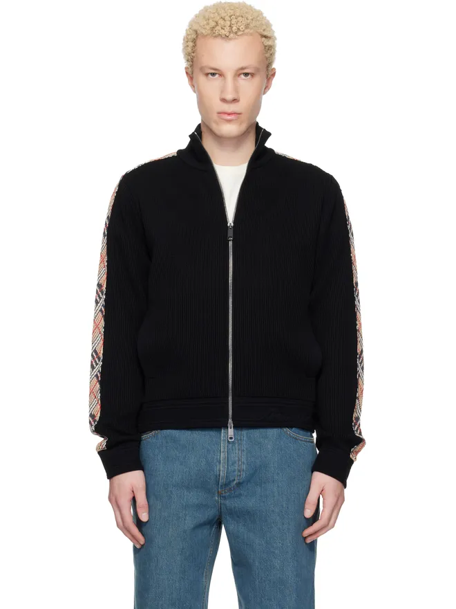 Burberry Burberry Check Trim ジップアップセーターの商品画像