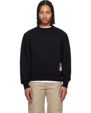 Burberry Check Label コットン フーディ - サムネイル1