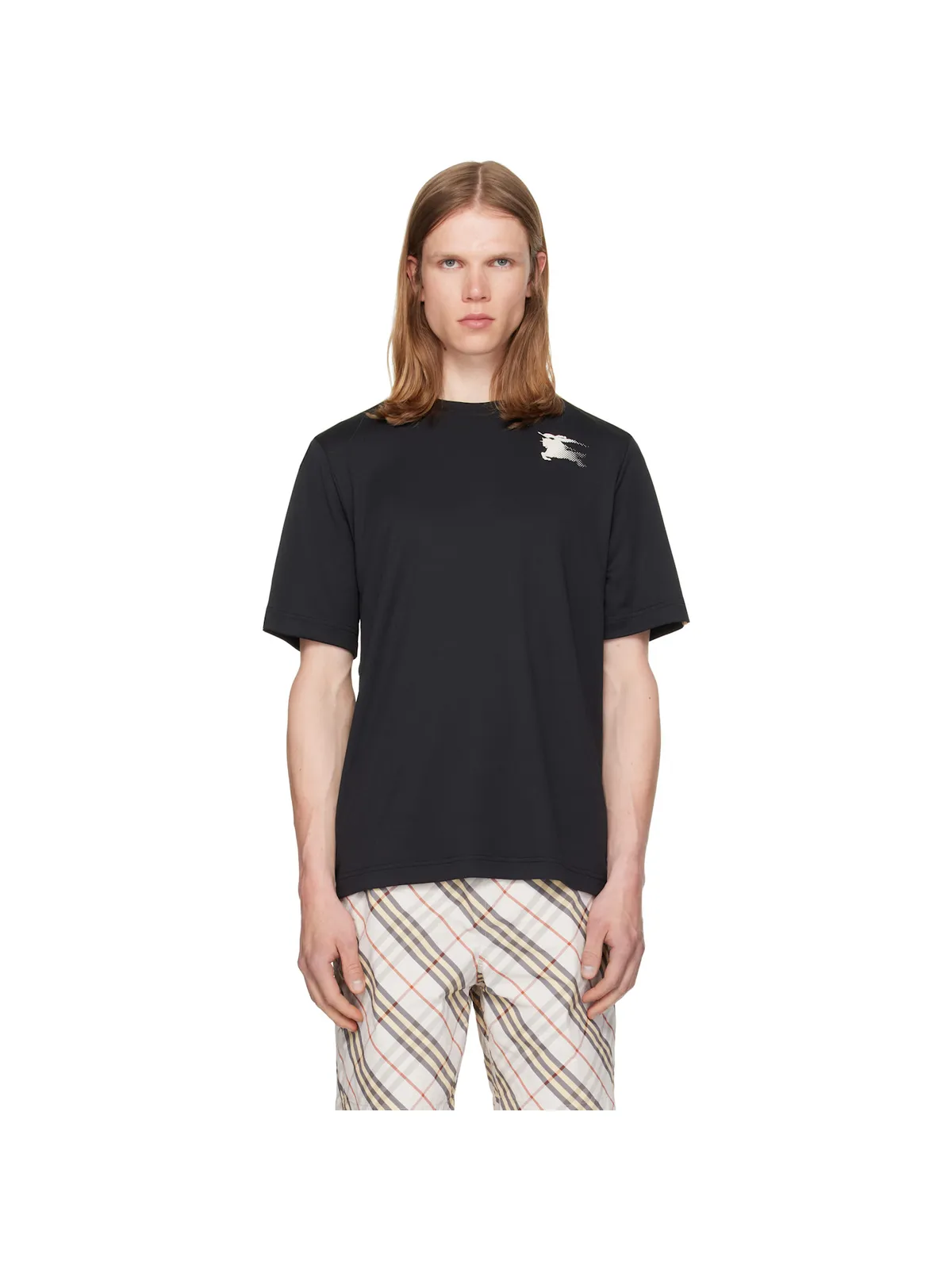 Burberry Check Trim ジャージ Tシャツ - 画像1