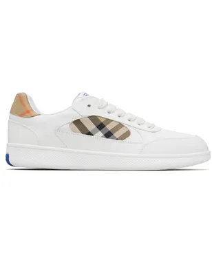 Burberry Terrace レザー＆チェック スニーカー - サムネイル1