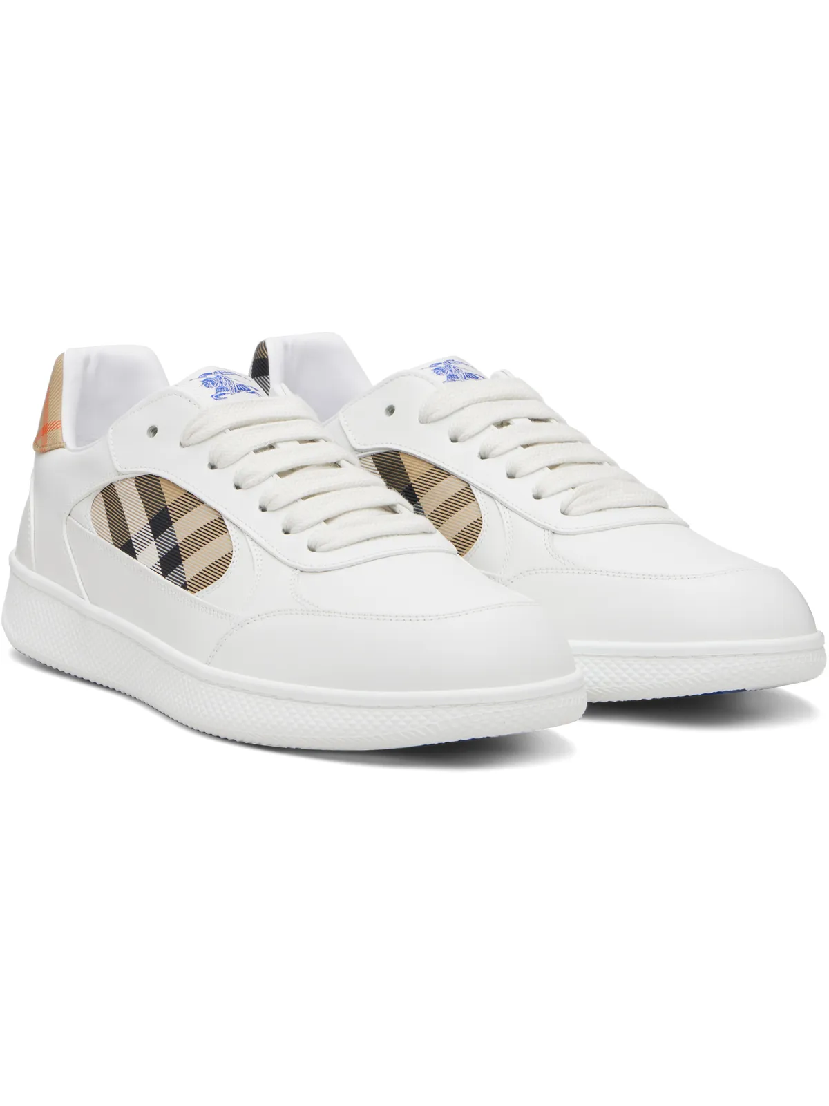 Burberry Terrace レザー＆チェック スニーカー - 画像4
