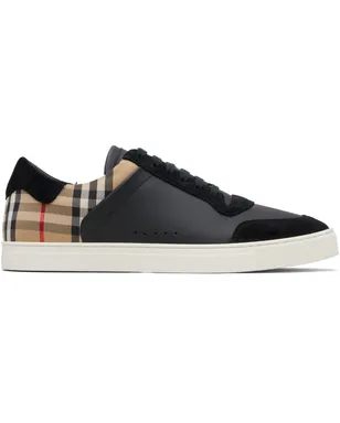 Burberry スエード＆チェック スニーカー - サムネイル1