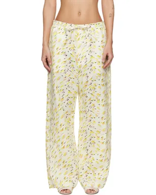 Marni Linen 'Brushstroke Wave' Print トラウザーズ - サムネイル1