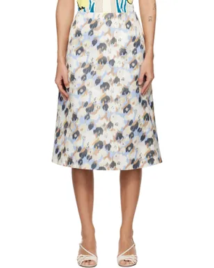 Marni Duchesse 'Secret Bouquet' プリント ミディアムスカート - サムネイル1