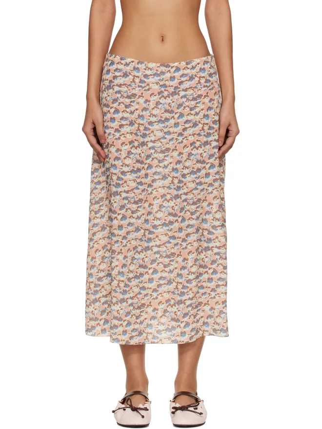 Marni Marni Anemones Print クレープデシン フルイド ミディアムスカートの商品画像