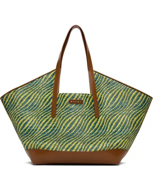 Marni Raffia-Effect Waves トートバッグ - サムネイル1