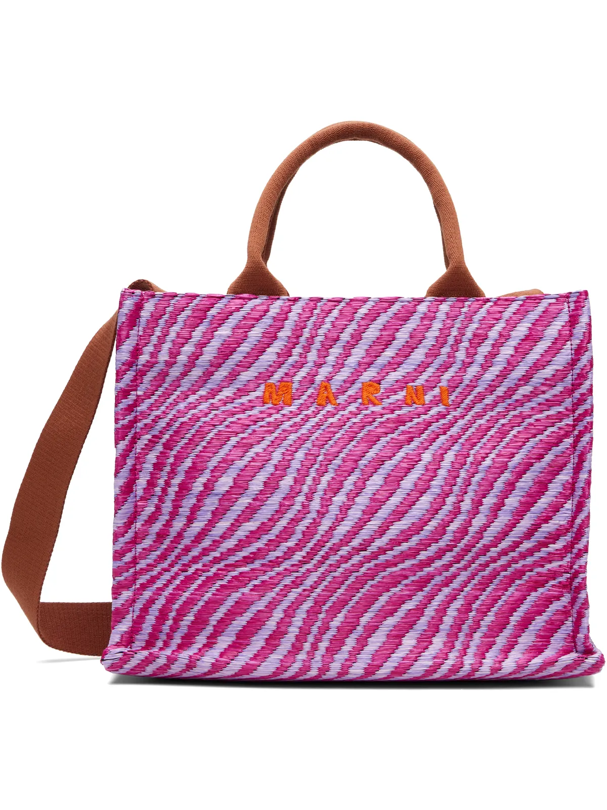 Marni スモール Raffia-Effect トートバッグ - 画像1