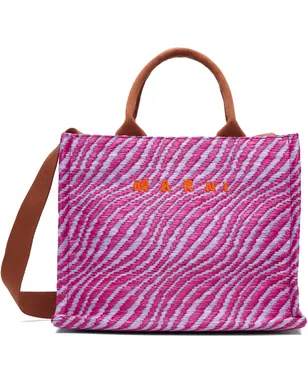 Marni スモール Raffia-Effect トートバッグ - サムネイル1