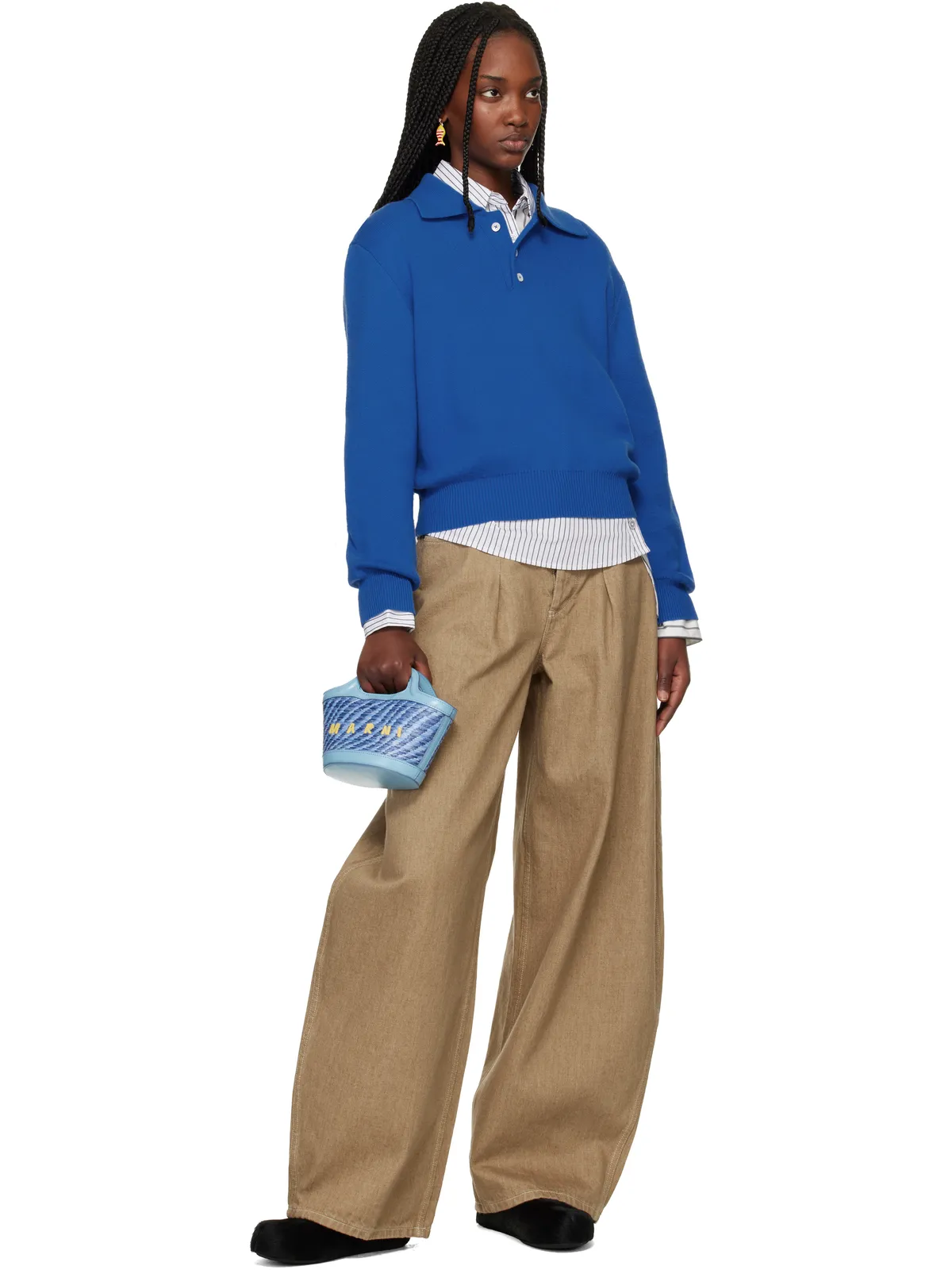 Marni マイクロ Wavy Tropicalia トートバッグ - 画像4