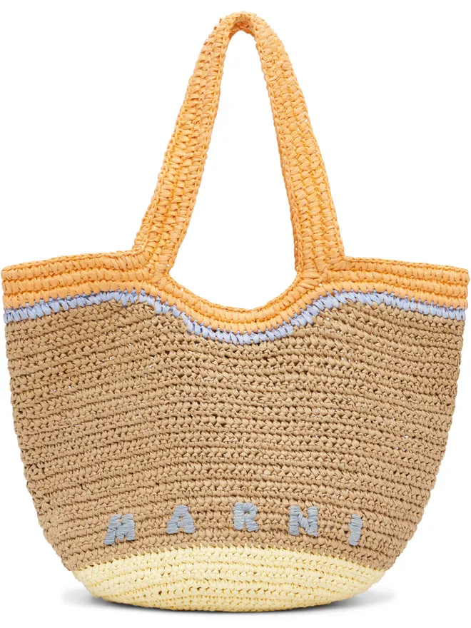 Marni Marni Seaside ペーパー ラフィア トートバッグの商品画像