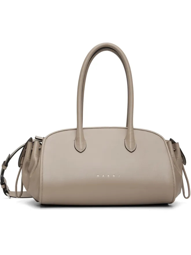Marni Marni スモール Tulipea レザー トップハンドル バッグの商品画像