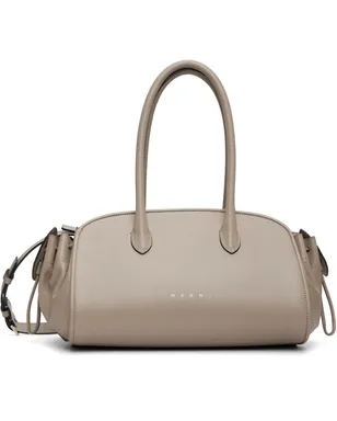 Marni スモール Tulipea レザー トップハンドル バッグ - サムネイル1