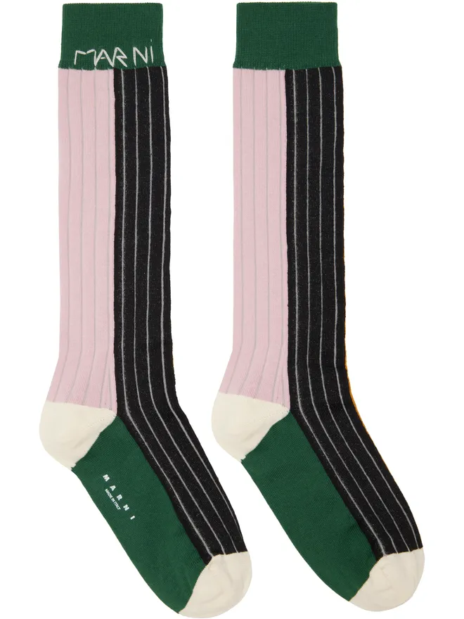 Marni Marni コットン カラーブロック ソックスの商品画像