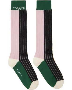 Marni コットン カラーブロック ソックス - サムネイル1