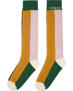 Marni コットン カラーブロック ソックス - サムネイル2