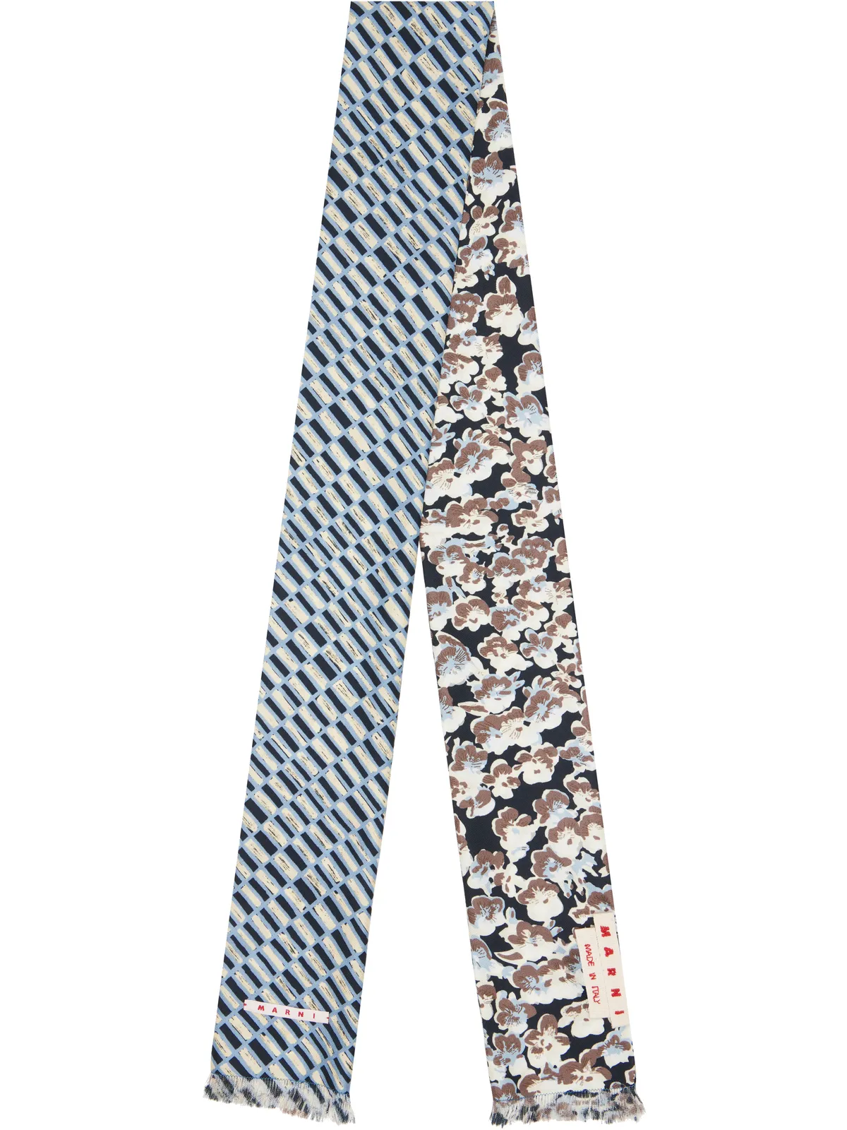 Marni コントラスト プリント バンドゥスカーフ - 画像1