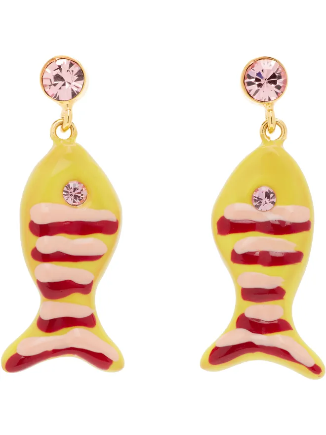 Marni Marni Fish & Rhinestone ピアスの商品画像