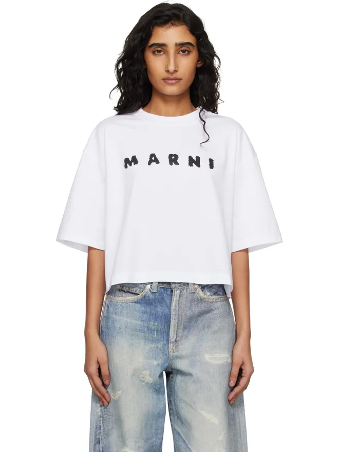 Marni Marni Marni Scribbled Logo ジャージ Tシャツの商品画像