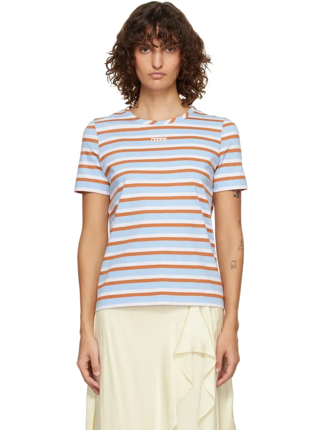 Marni Marni ボーダー コットン Tシャツの商品画像