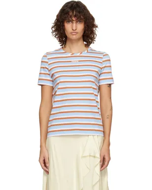 Marni ボーダー コットン Tシャツ - サムネイル1