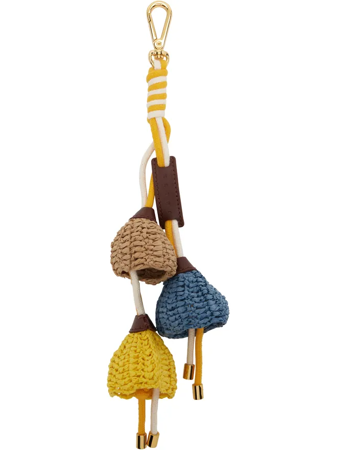 Marni Marni ペーパー ラフィア フラワー キーリングの商品画像
