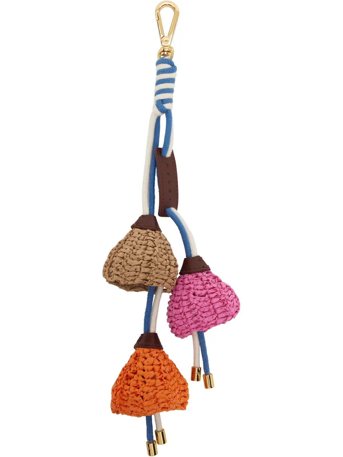 Marni ペーパー ラフィア フラワー キーホルダー - 画像1