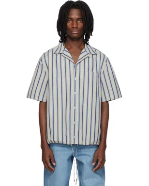 Marni Striped Drawstring Hem コットン シャツ - サムネイル1