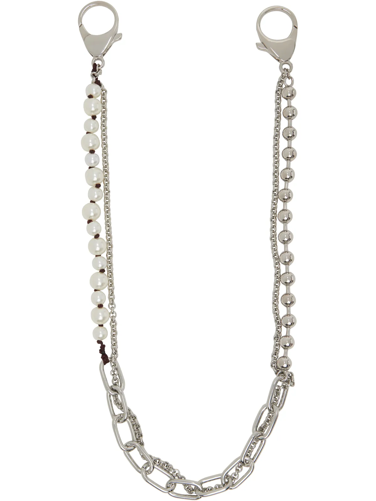 Marni Metal & Faux-Pearls Charm ウォレットチェーン - 画像2
