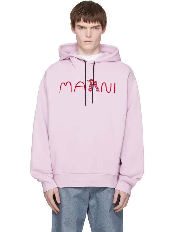 Marni Marni Flocked Marni Animal Alphabet ロゴ フーディの商品画像