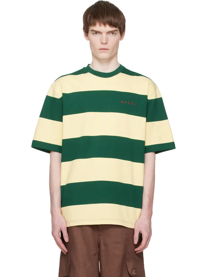 Marni Marni Maxi-Stripe コットン Tシャツの商品画像