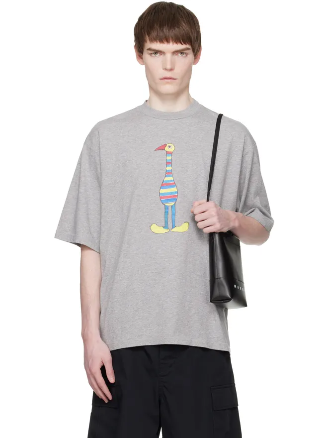 Marni Marni Cotton 'Marni Animal Alphabet I Print' Tシャツの商品画像
