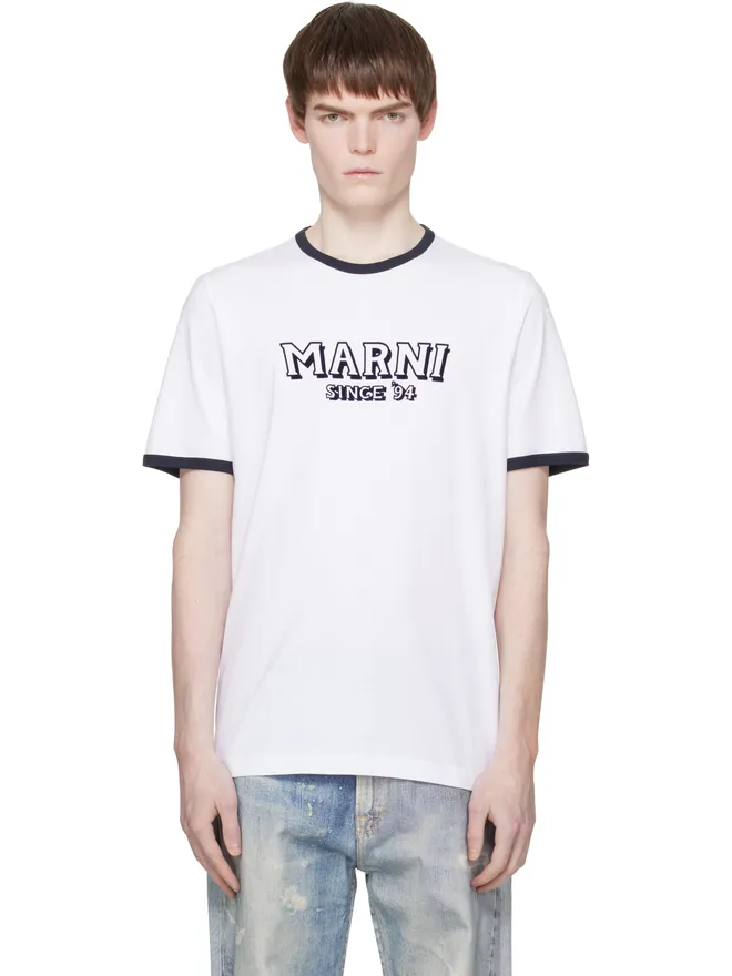 Marni Marni コットン コントラストトリム Tシャツの商品画像