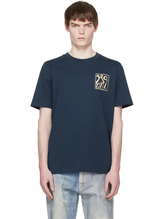 Marni Marni 'Marni Frame Logo Print' コットン Tシャツの商品画像