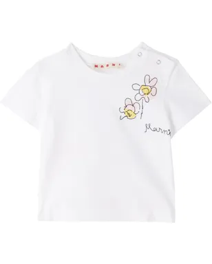 Marni ベビー｜ フラワー Tシャツ - サムネイル1
