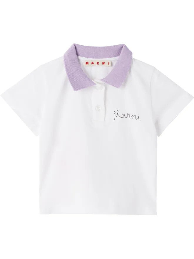 Marni Marni ベビー｜ ロゴプリント ポロシャツの商品画像