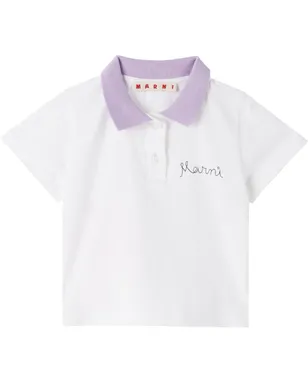 Marni ベビー｜ ロゴプリント ポロシャツ - サムネイル1