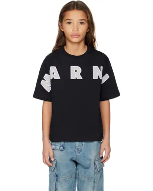 Marni キッズ｜ ロゴパッチ Tシャツ - サムネイル1