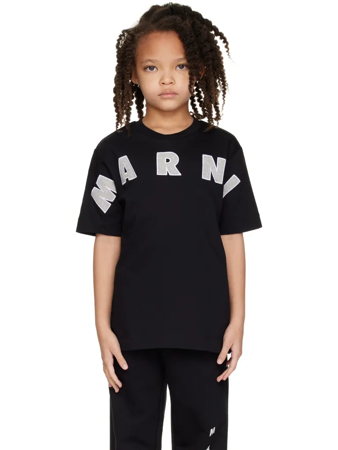 Marni Marni キッズ｜ ロゴアップリケ Tシャツの商品画像