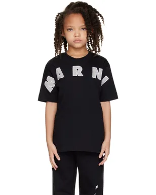 Marni キッズ｜ ロゴアップリケ Tシャツ - サムネイル1