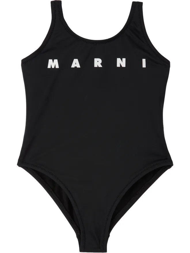 Marni Marni キッズ｜ 'Marni' Print ナイロン スイムウェアの商品画像