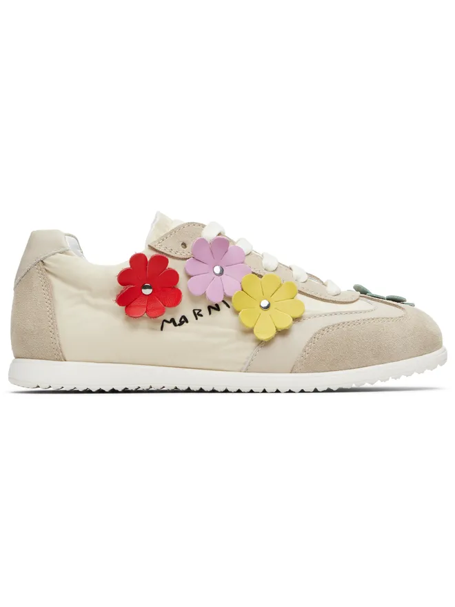 Marni Marni キッズ｜ スエード＆タフタ スニーカーの商品画像