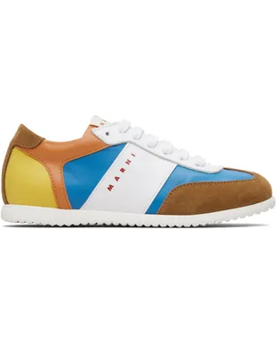 Marni キッズ｜ カーフスキン スニーカー - サムネイル1