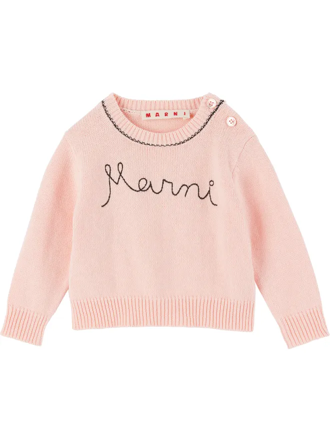 Marni Marni ベビー｜ ロゴ刺繡 セーターの商品画像