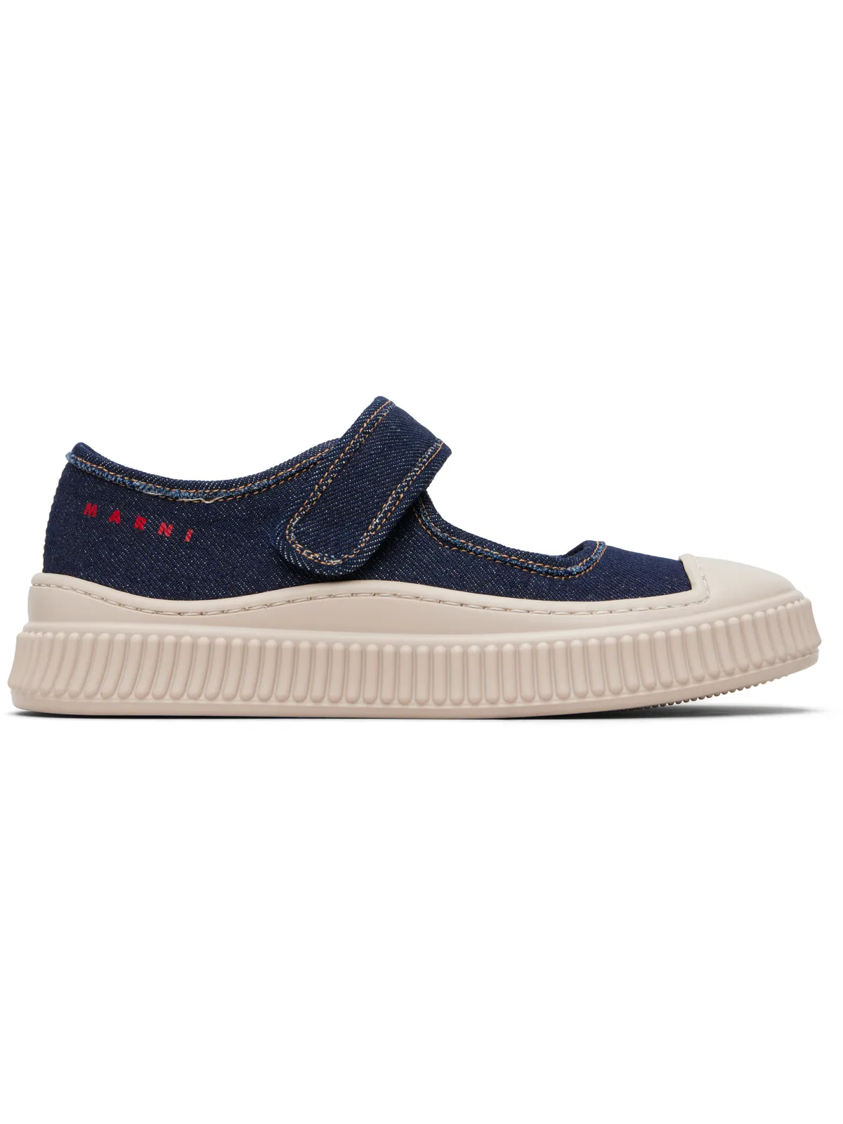 Marni キッズ｜ デニム メリージェーン スニーカー - 画像1