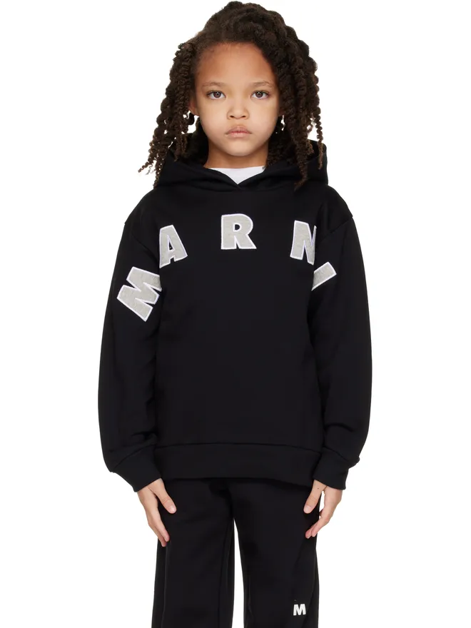 Marni Marni キッズ｜ ロゴアップリケ フーディの商品画像
