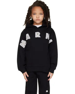 Marni キッズ｜ ロゴアップリケ フーディ - サムネイル1