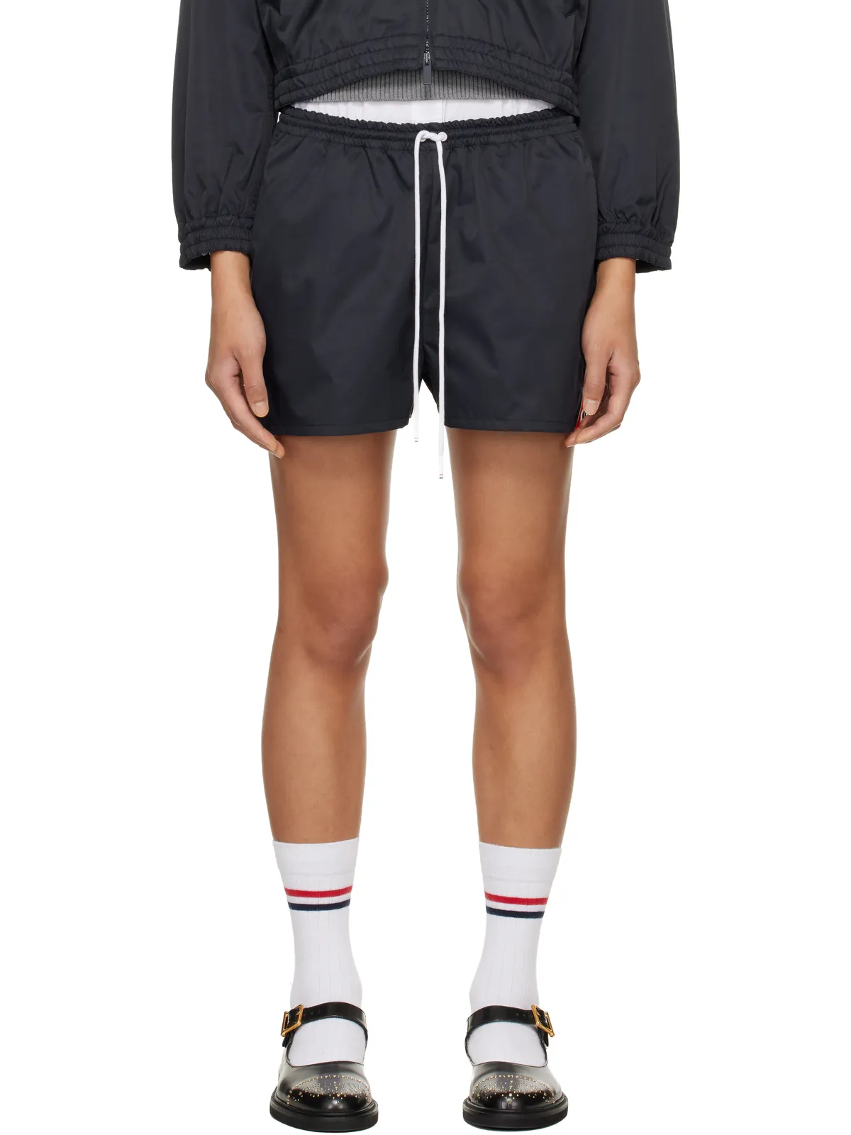 Thom Browne Nylon Tech Track ショートパンツ - 画像1