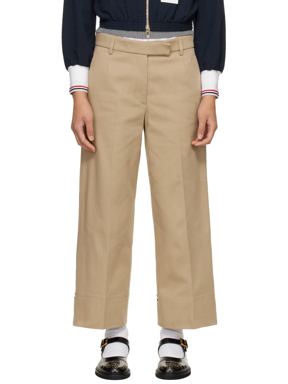 Thom Browne コットン ギャバジン チノパンツ - 画像1
