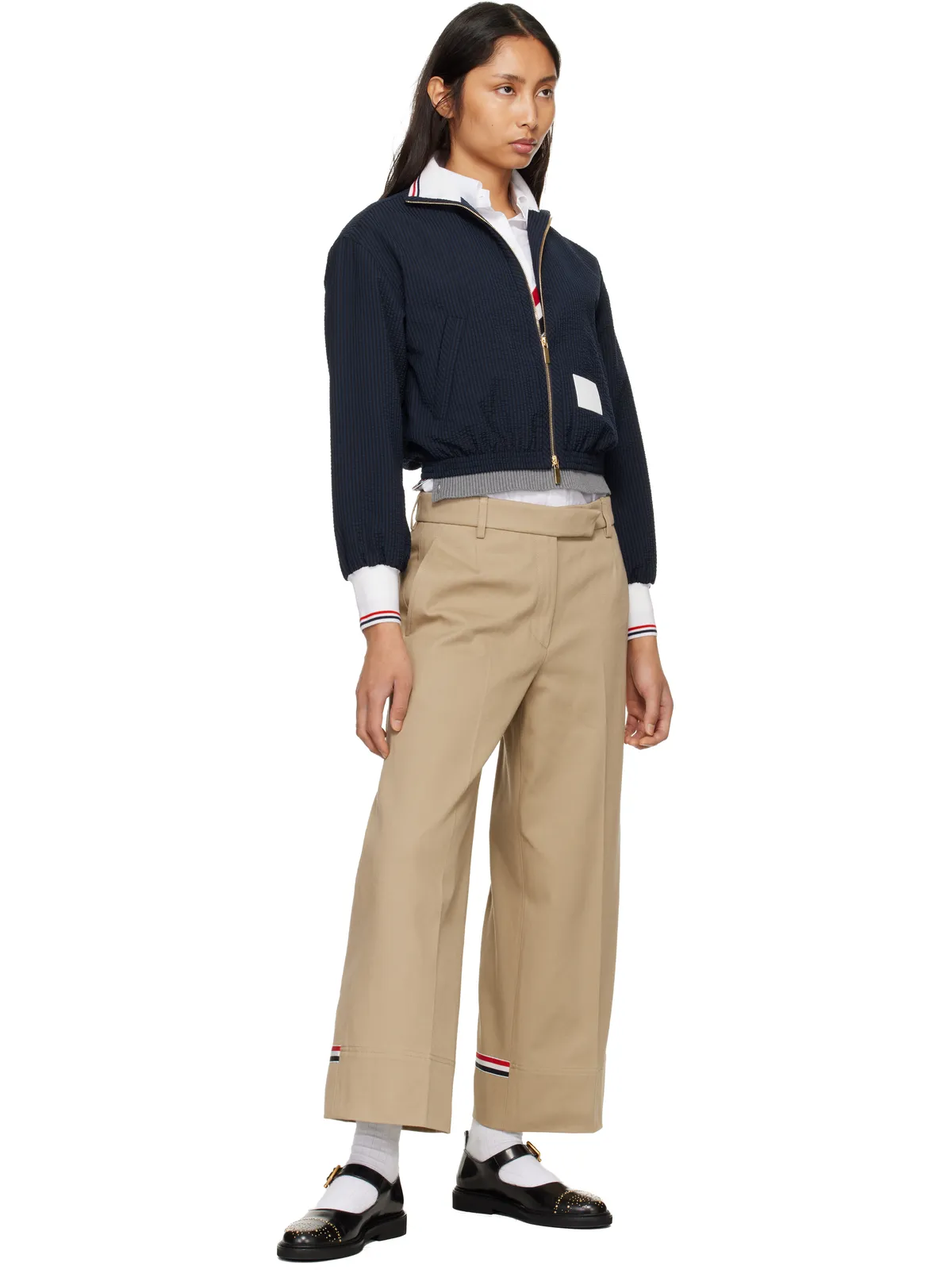 Thom Browne コットン ギャバジン チノパンツ - 画像4