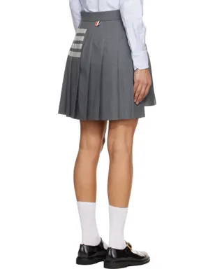 Thom Browne Plain Weave 4-Bar プリーツ ミニスカート - サムネイル3